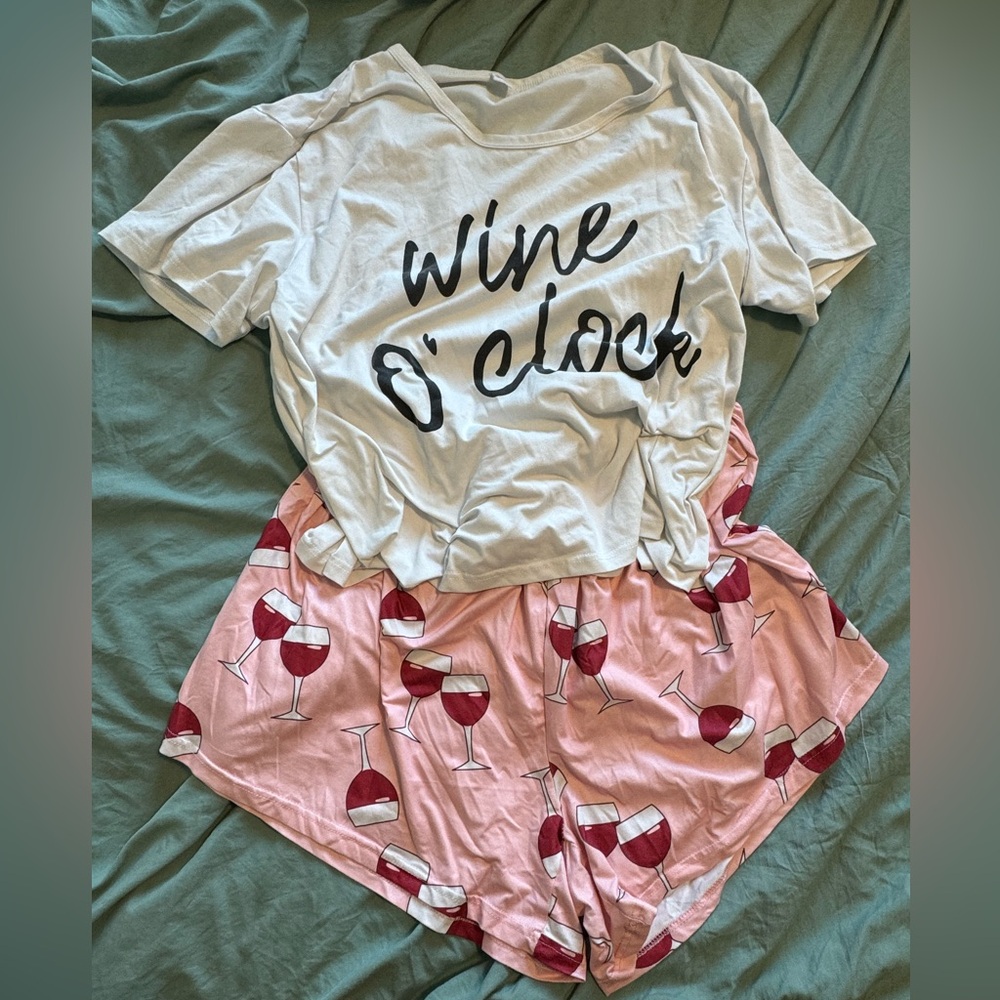 Wine O’clock Pajama Set